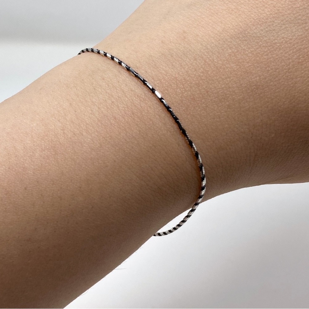 Multi Color .925 Sterling Silver Italian Bracelet, Unisex, For Her